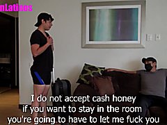 Innocent teenager gets banged by a crooked landlord to pay for his rent! leo