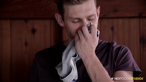 Caught huffing his sloppy underclothes & i drilled him condomless
