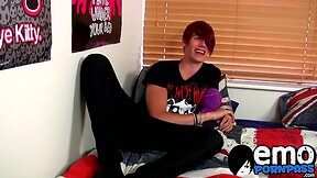 Smoking hot emo twink Rhys Casey moans in pleasure and joy